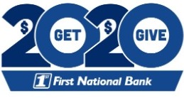 logo for the give twenty dollars get twenty dollars campaign